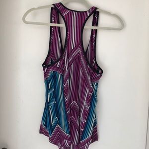 Trina Turk racer back silk tank
